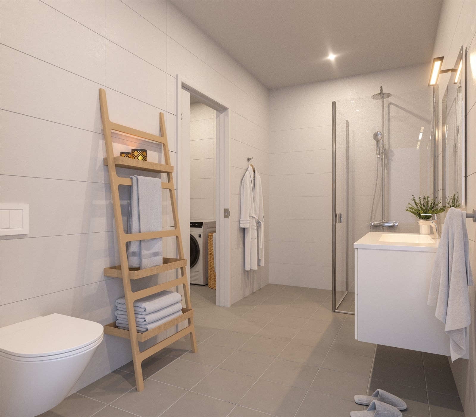 Det leveres lekre baderom med muligheter for tilvalg Galleribilde