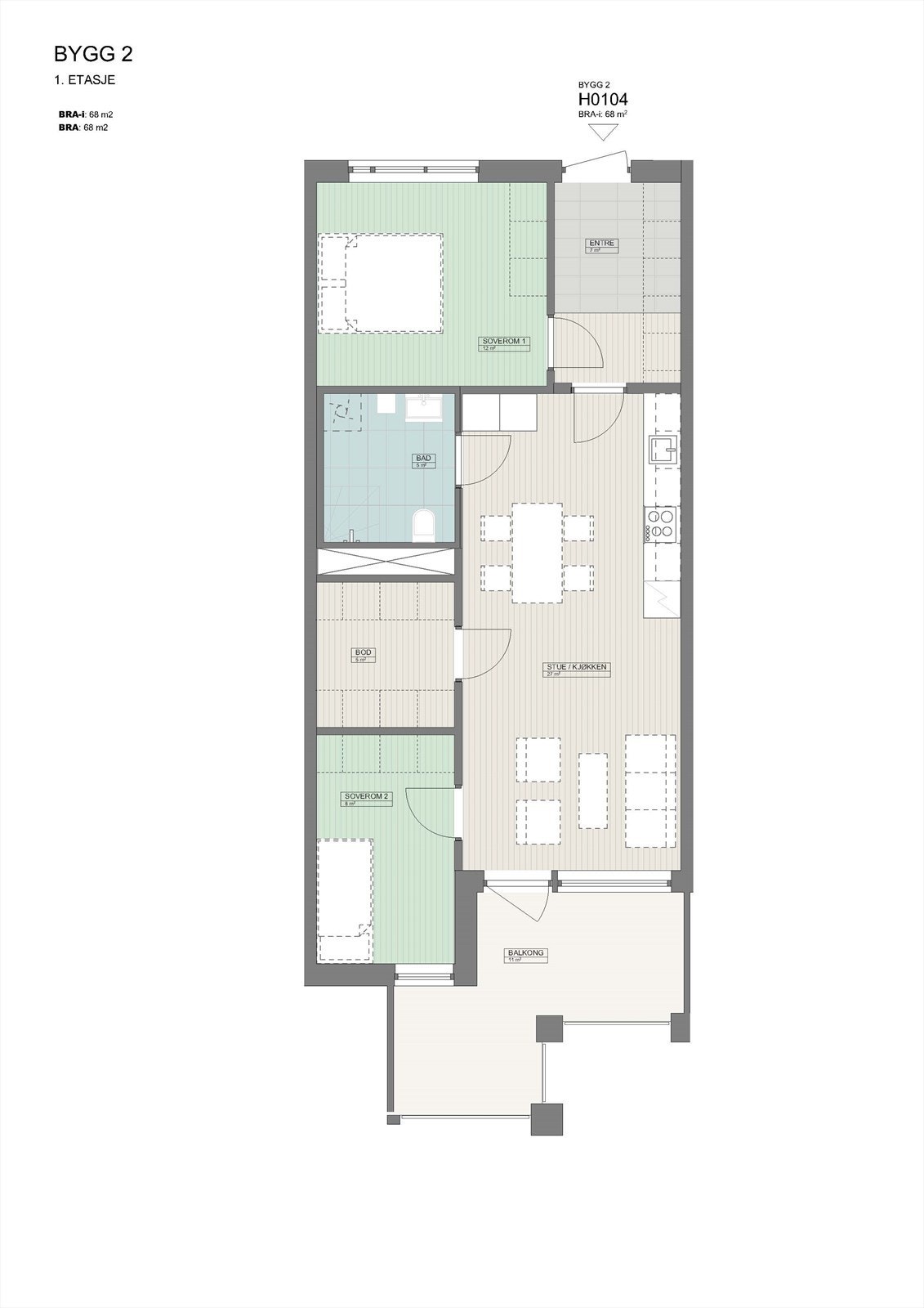 Bygg 2_ 1. Etasje - Leilighet H104.jpg Galleribilde