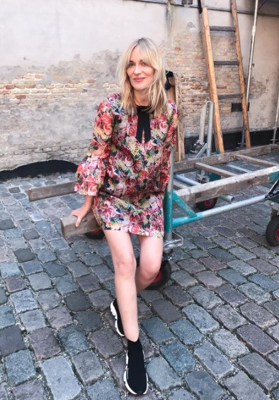 Ganni seneca silk dress on sale