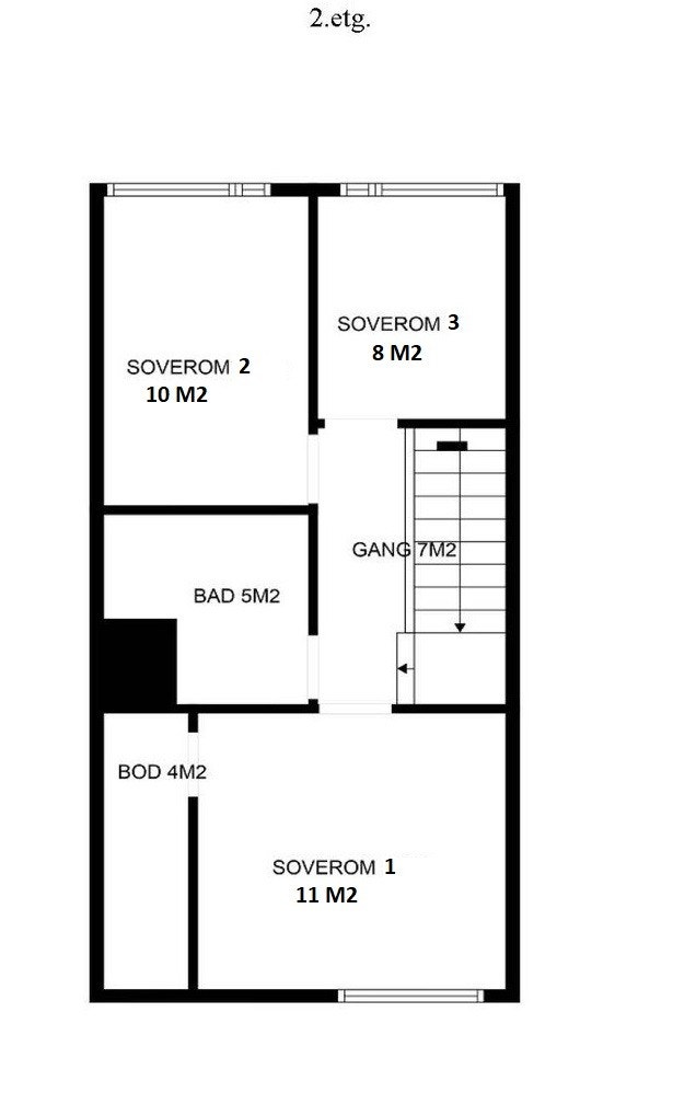 Plantegning 2 etg Galleribilde
