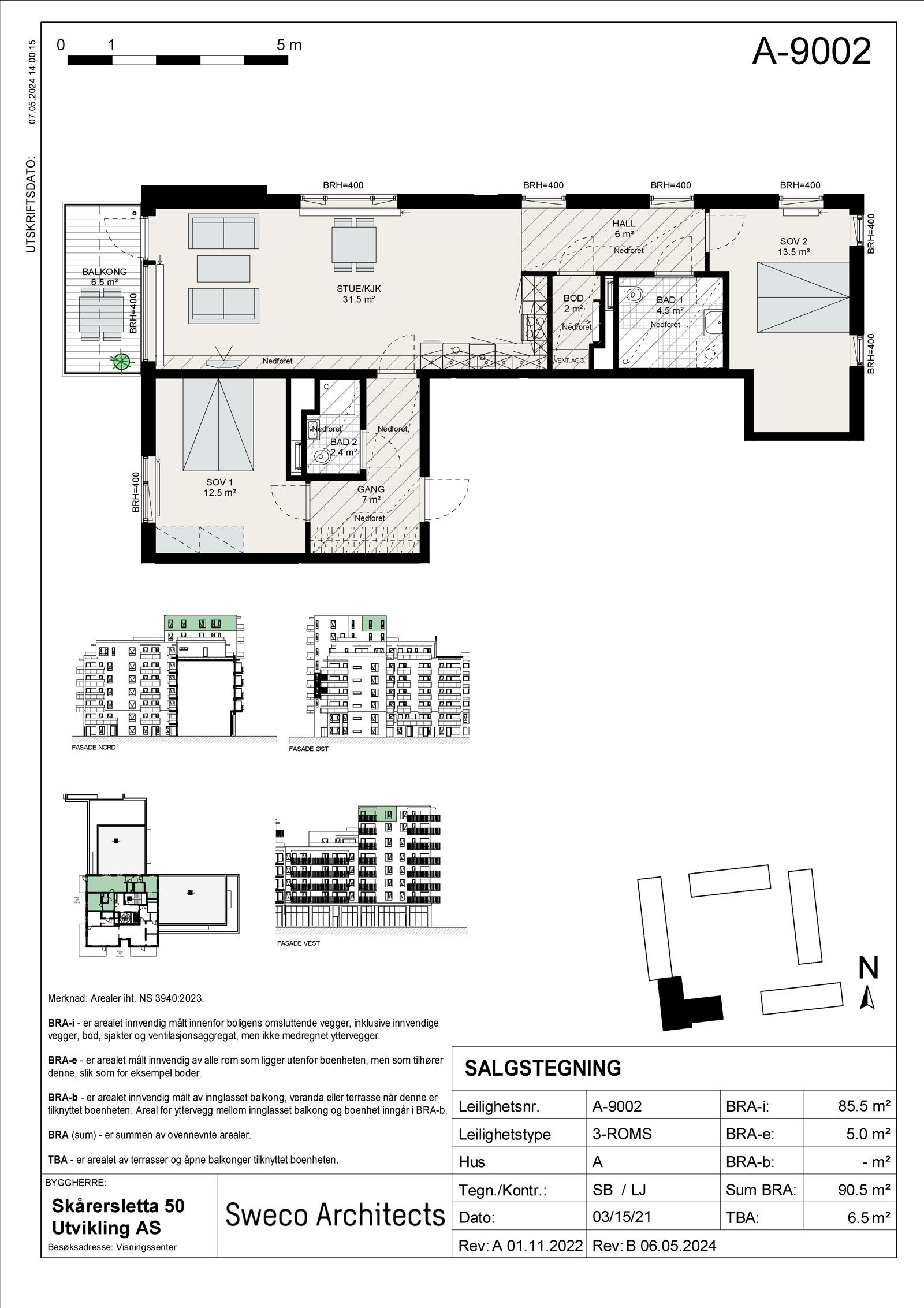 Plantegning A-9002 Galleribilde
