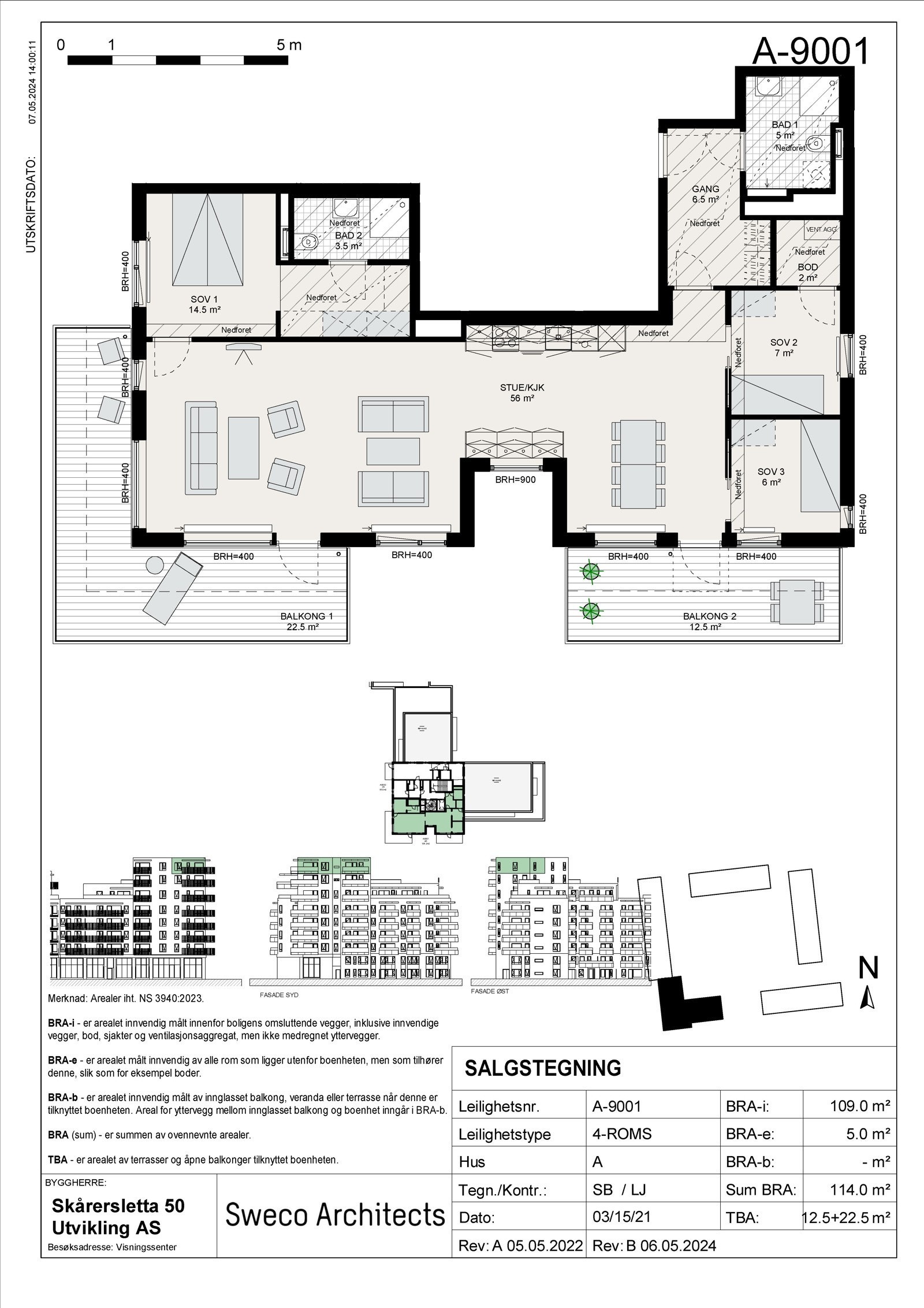 Plantegning A-9001 Galleribilde