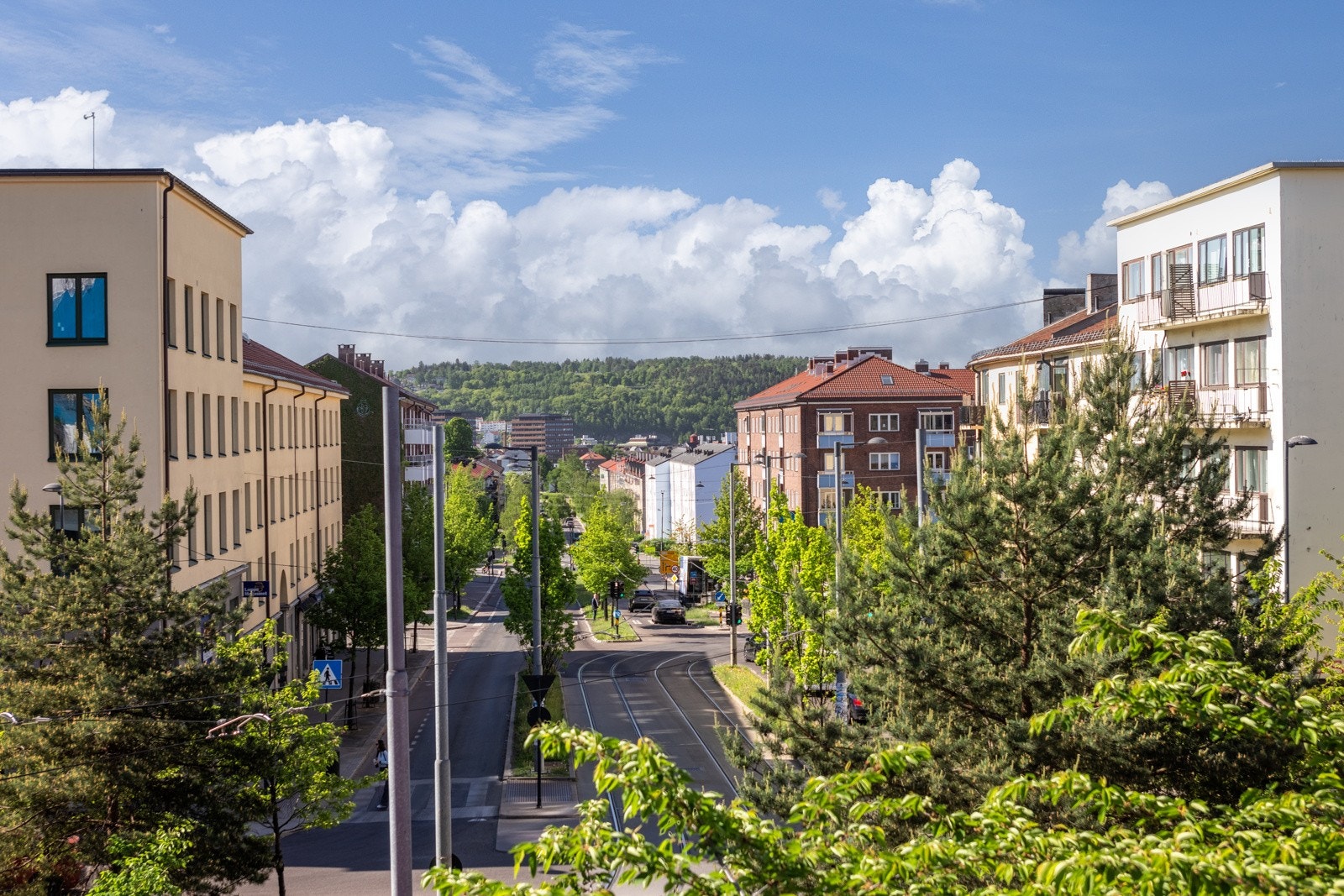 Utsikt fra balkongen Galleribilde