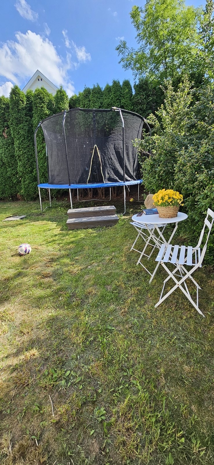 Hage med plass til trampoline, lek og morro Galleribilde