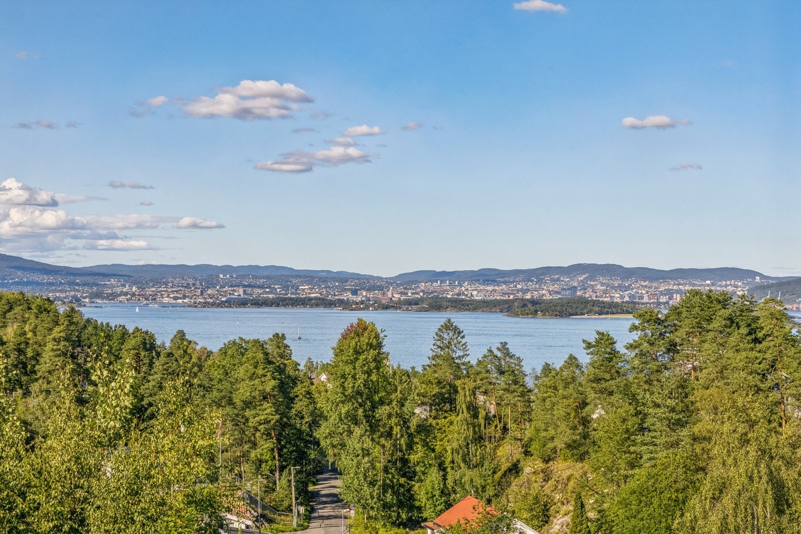 Utsikt fra terrassen Galleribilde