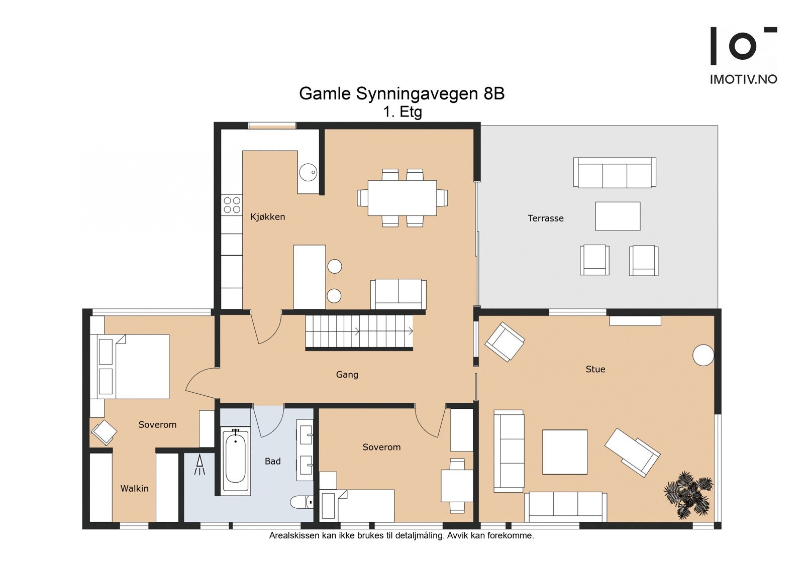Plantegning 1.etg Galleribilde