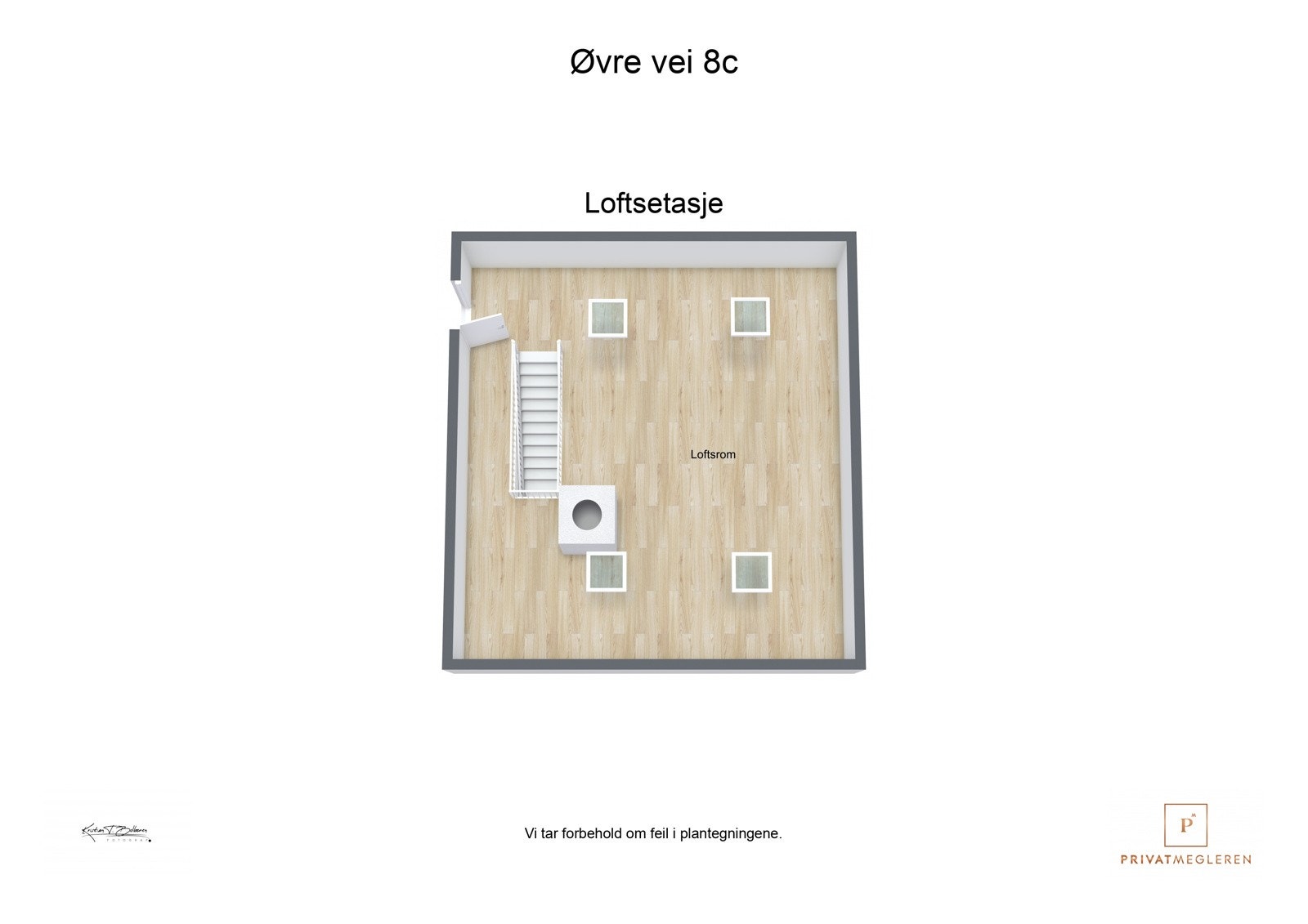 Plantegning loft Galleribilde