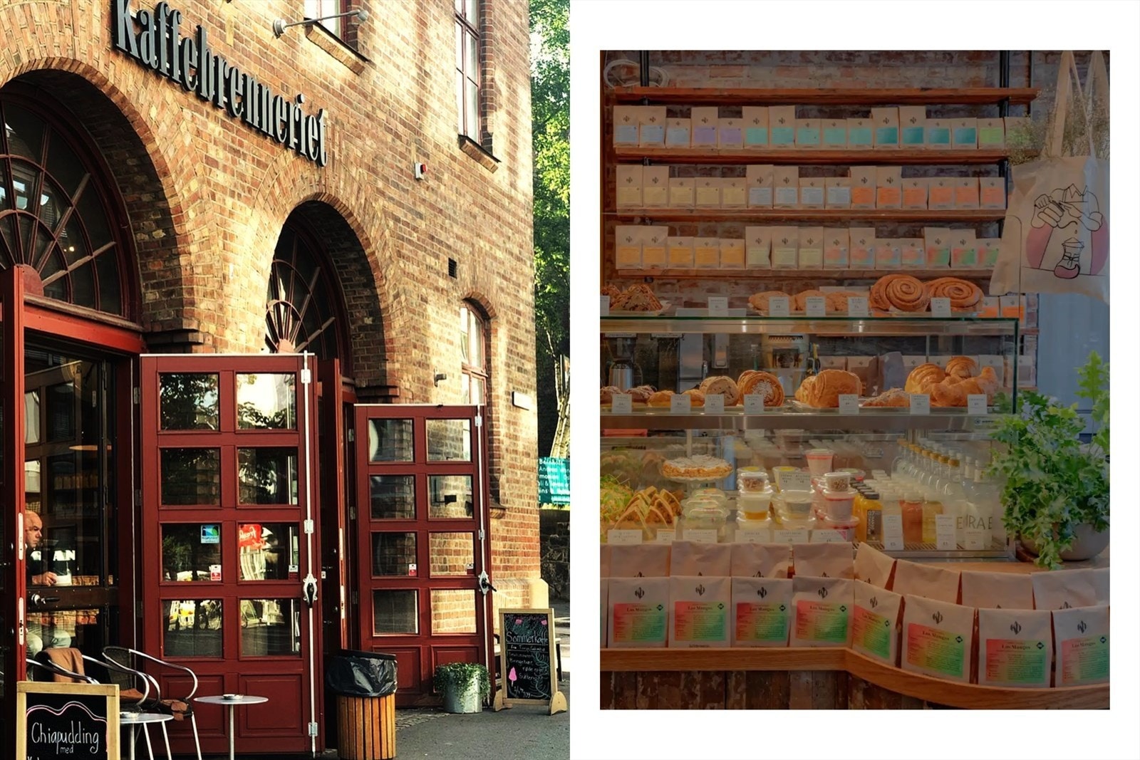 Et steinkast unna leiligheten finner i Kaffebrenneriet i den gamle Brannstasjonen, hvor du kan nyte dagens første ferskbryggede kaffekopp. Galleribilde