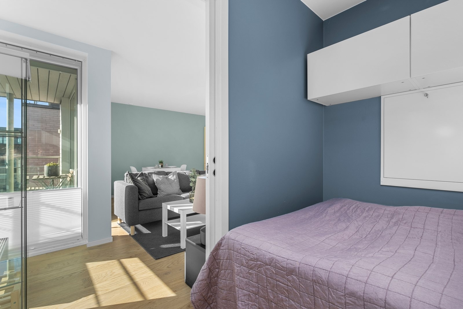 Leiligheten har en skjermet beliggenhet i 6 etasje. Galleribilde