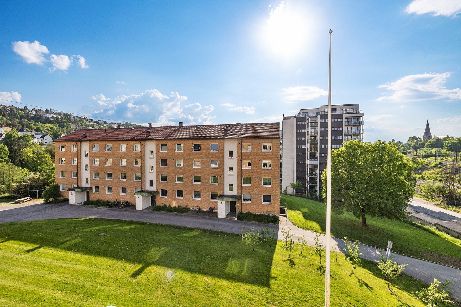 Utsikt fra balkongen. Galleribilde