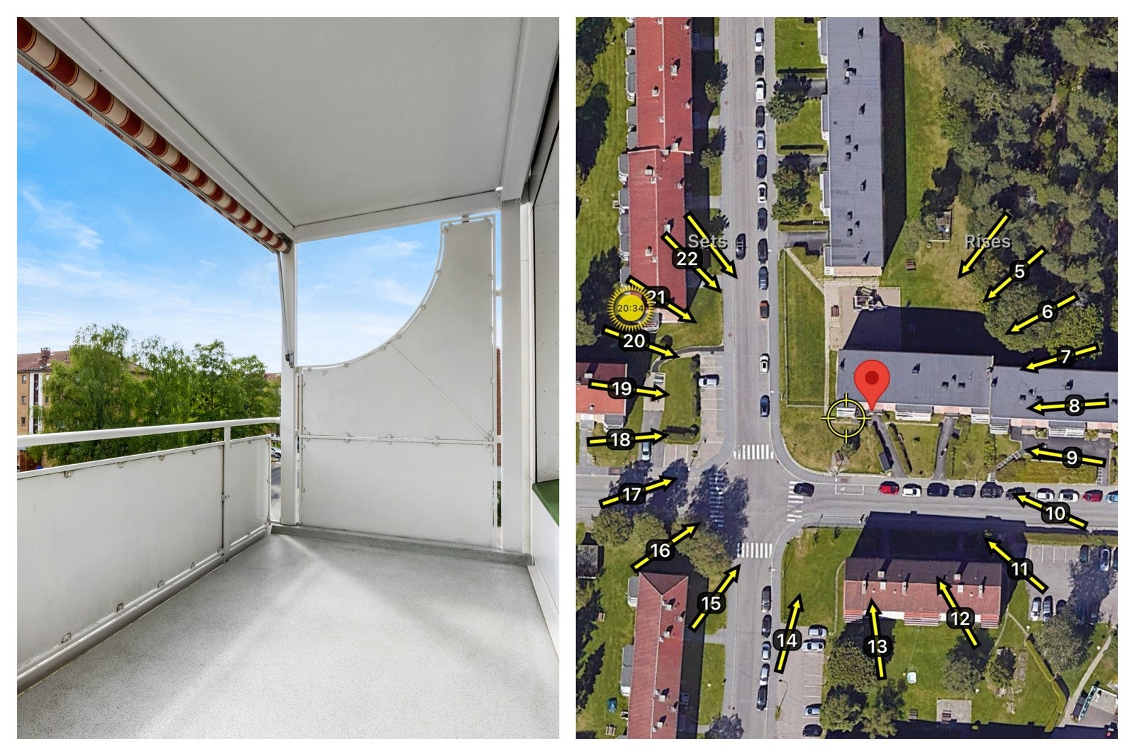 Den sydvendte beliggenheten sørger for gode solforhold. Det er tillatt å grille med gass- og elektrisk grill på balkongene. Galleribilde