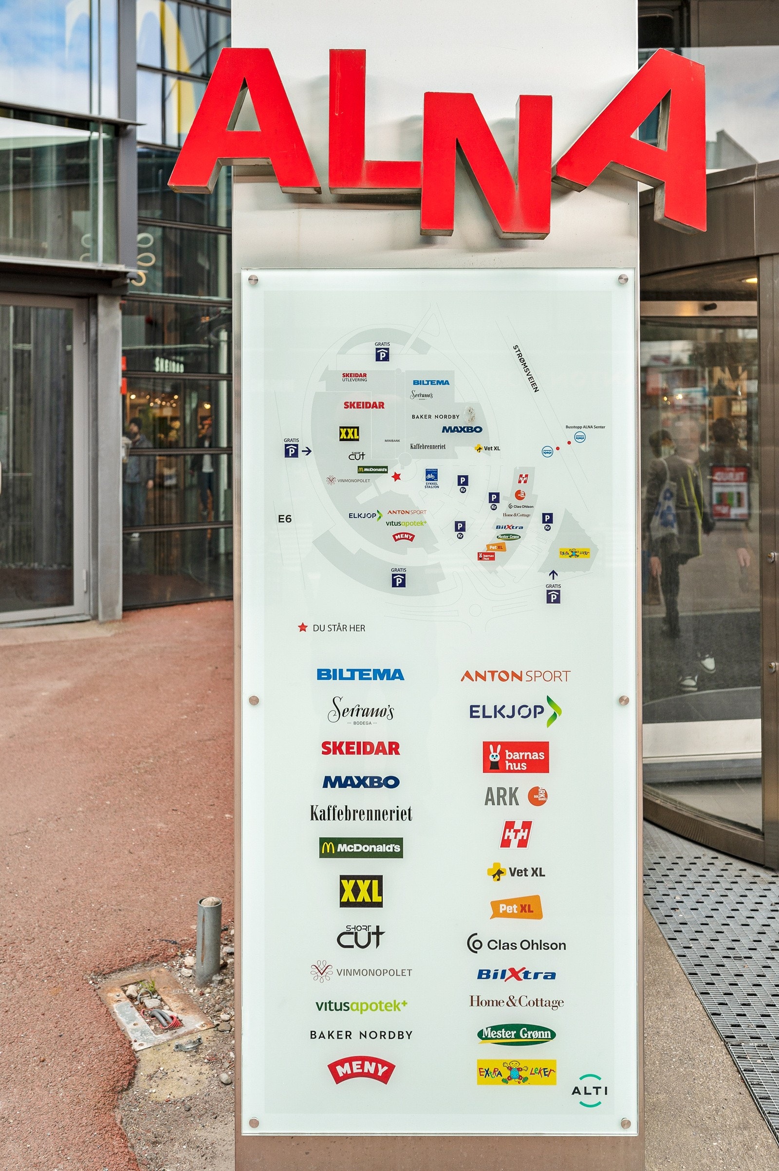 Alna senter er også en kort biltur unna boligen. Galleribilde