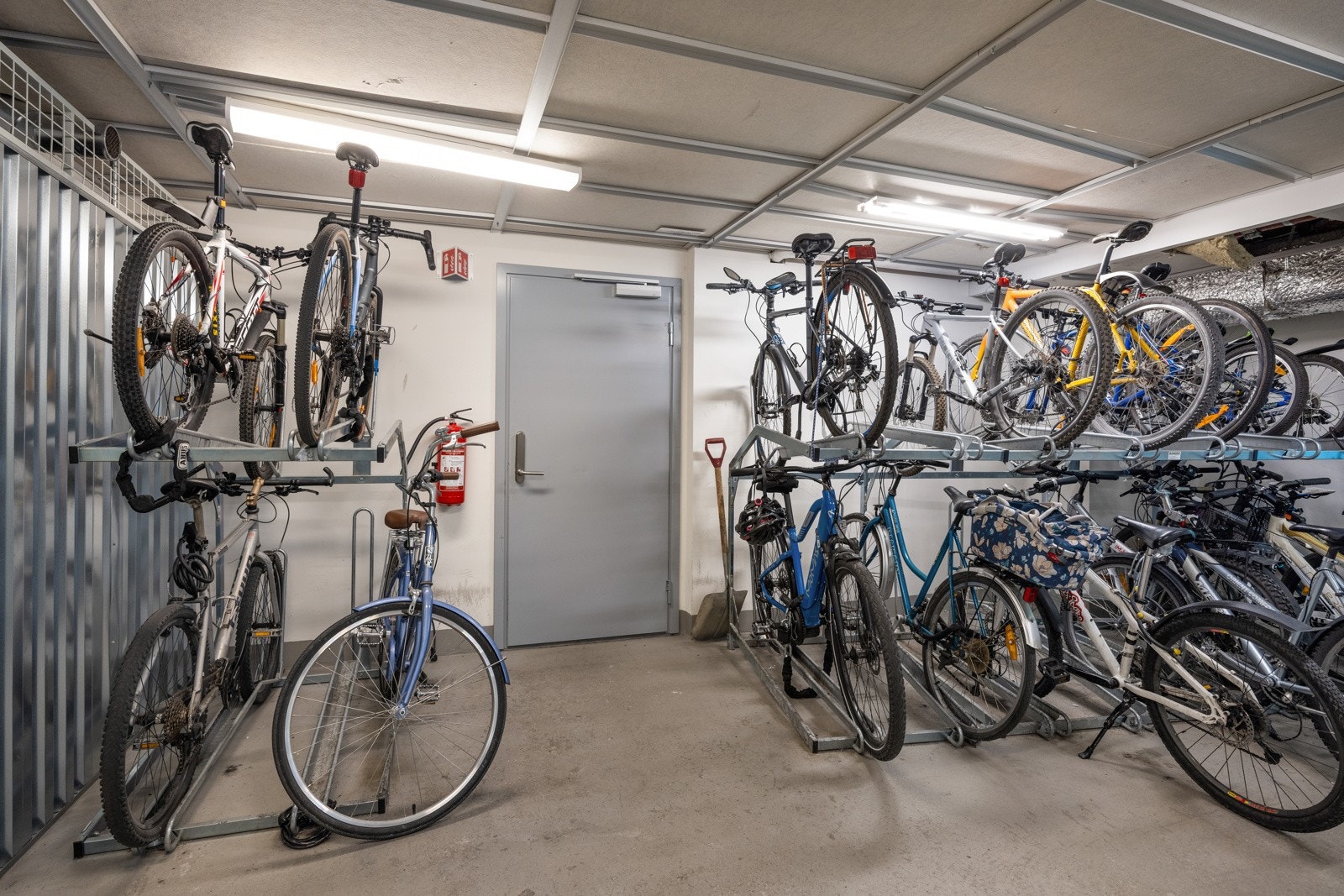 Innvendig sykkelbod. Galleribilde