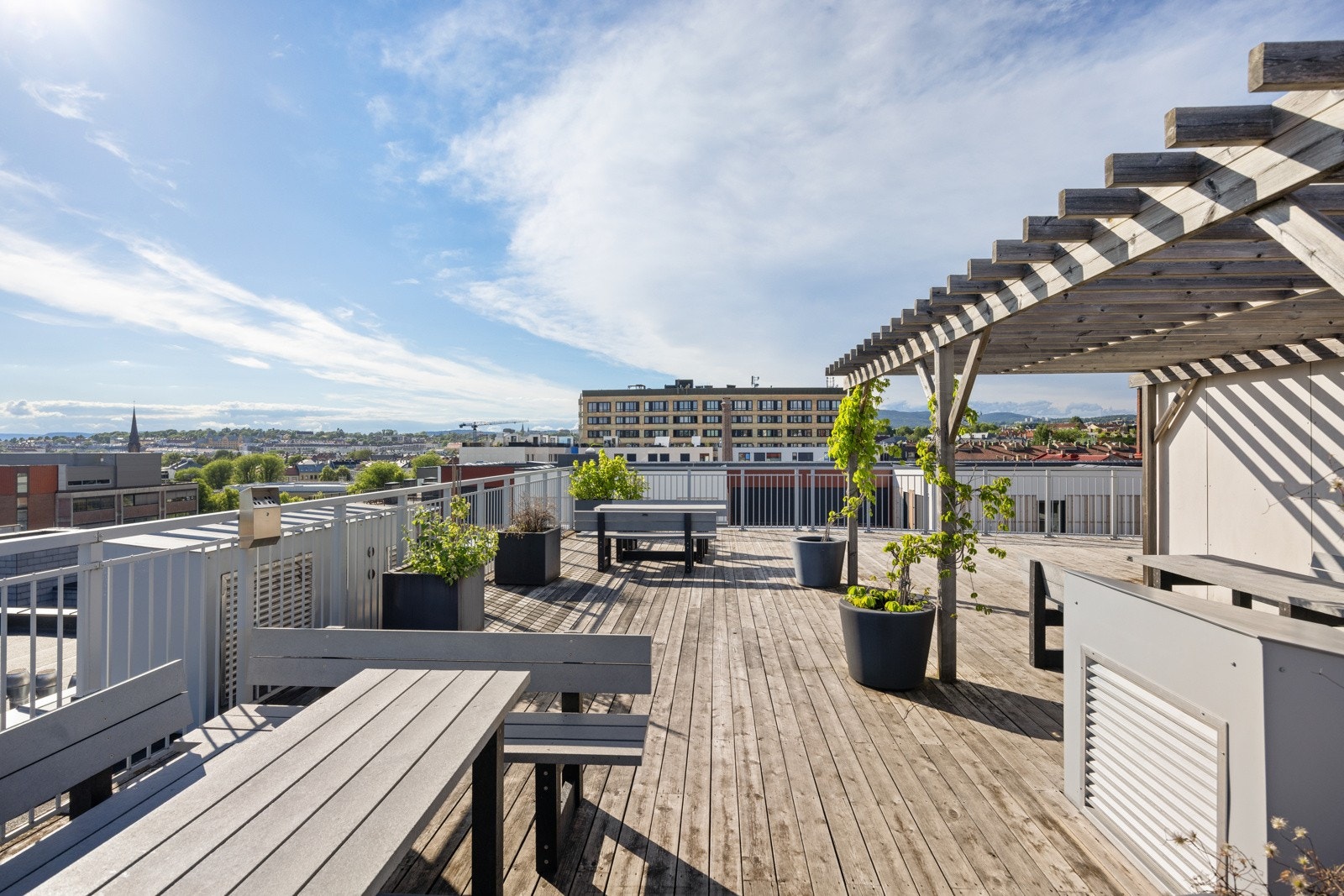 Felles takterrasse. Galleribilde