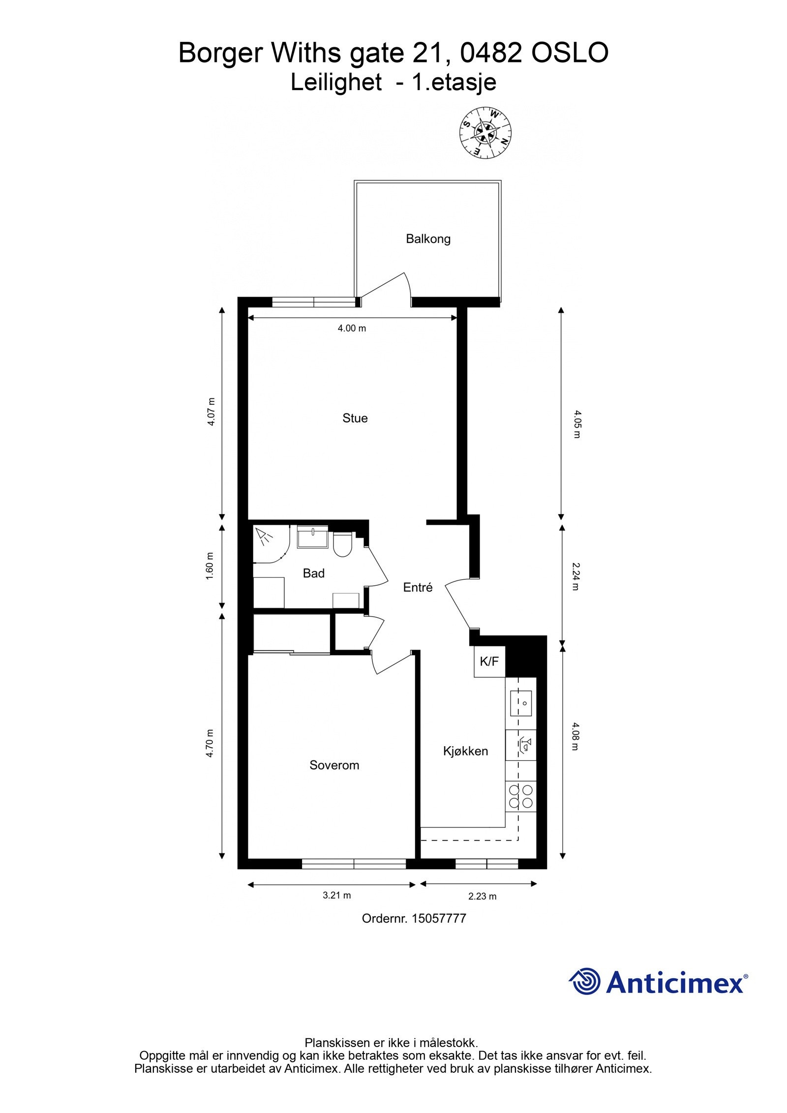 Planskisse. Galleribilde