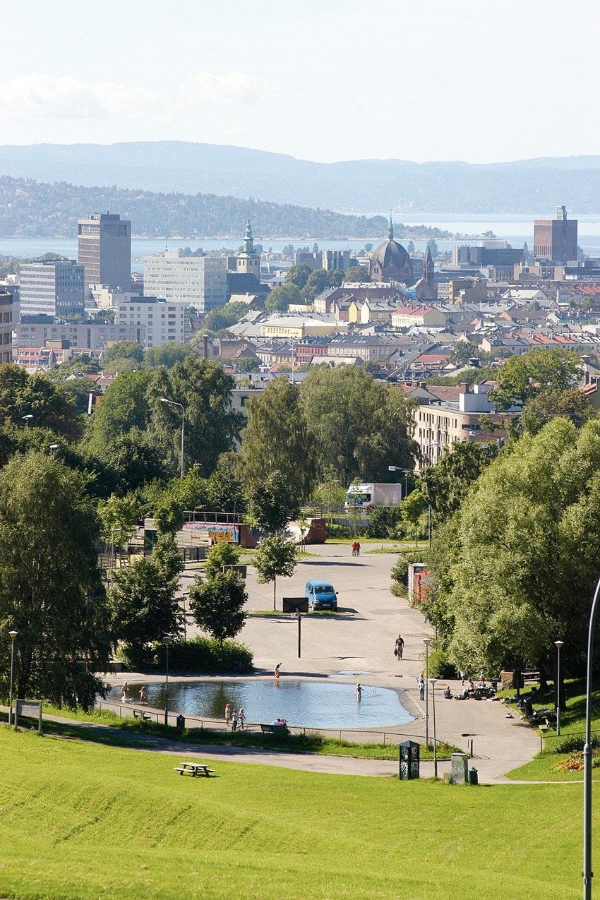 Flott utsikt fra Torshovdalen som ligger like ved Galleribilde