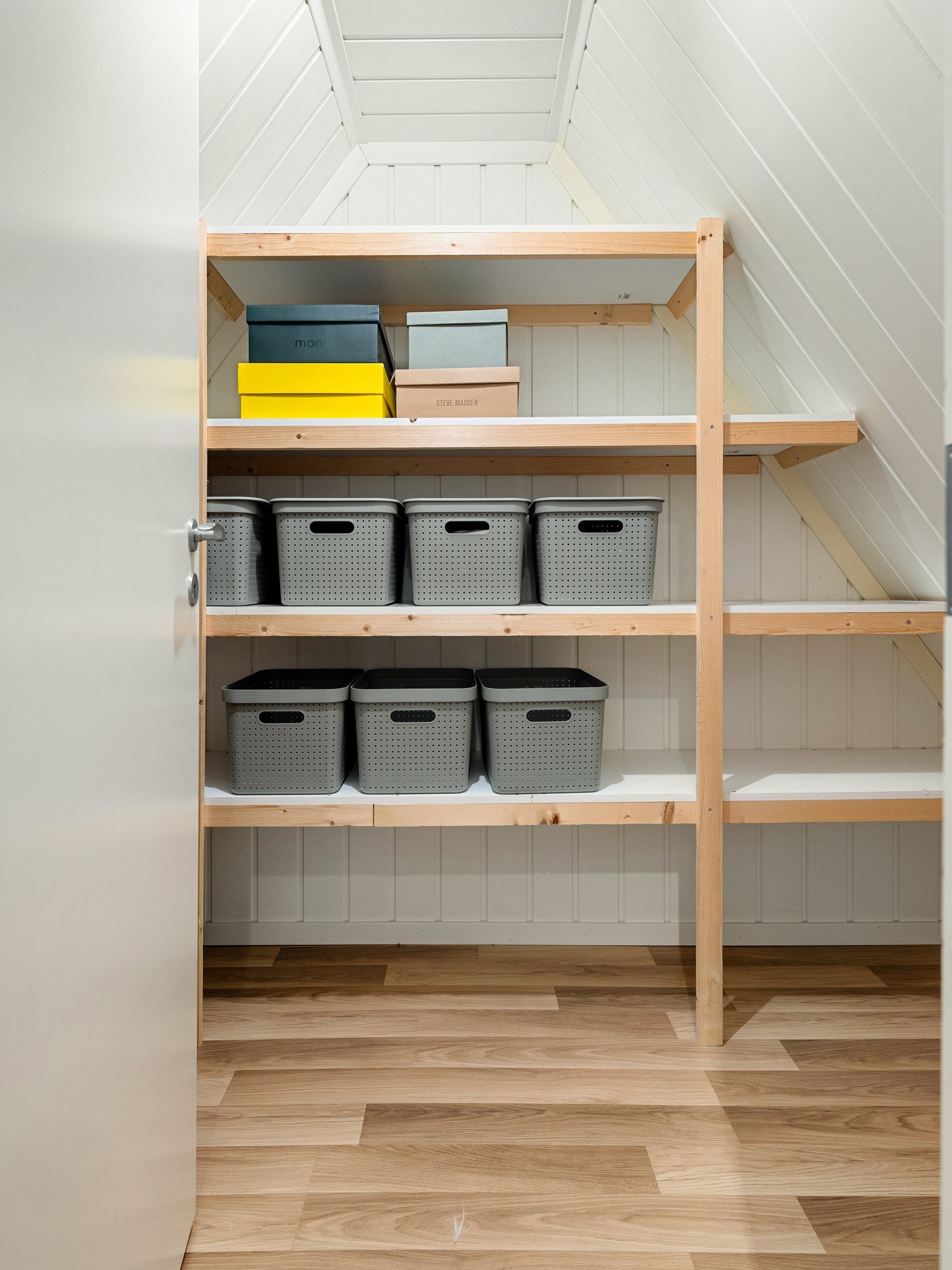 Innenfor hovedloftet er en supersmart bod. Galleribilde