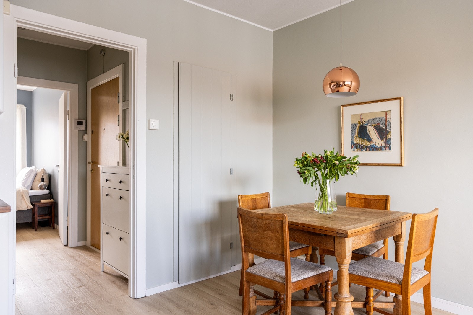 Soverommet er praktisk plassert i den andre enden av leiligheten. Galleribilde