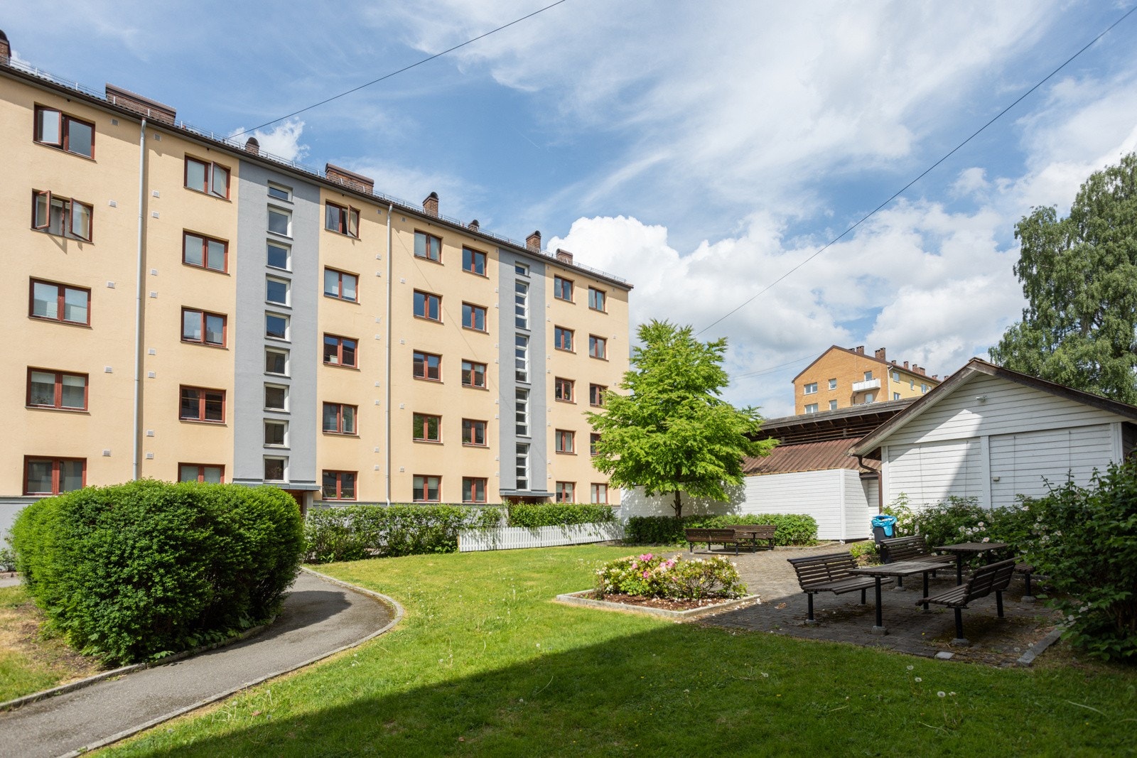 Presidentgata borettslag er en populær gård med velholdte utearealer og god vedlikeholdshistorikk. Galleribilde