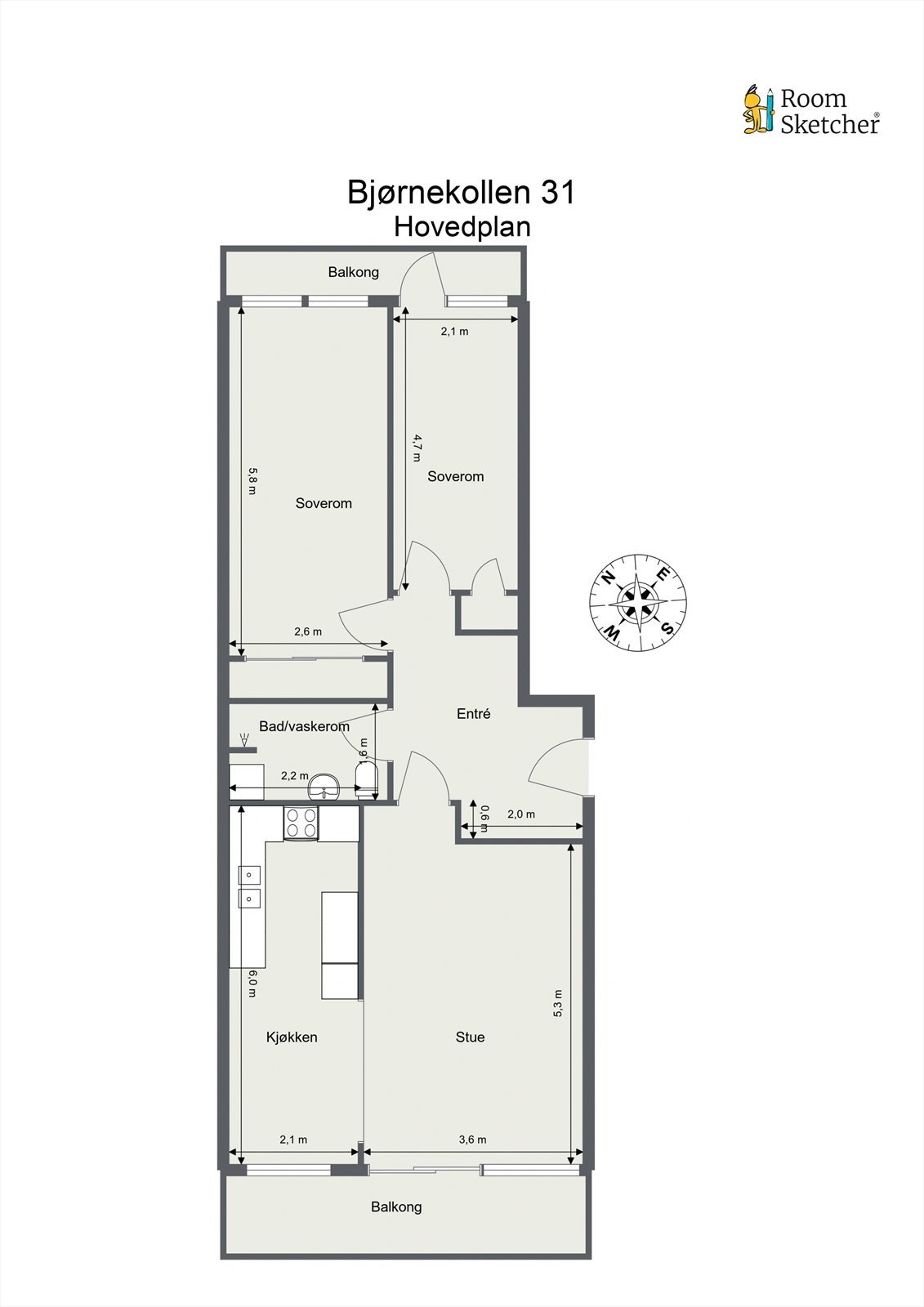 Plantegning Galleribilde