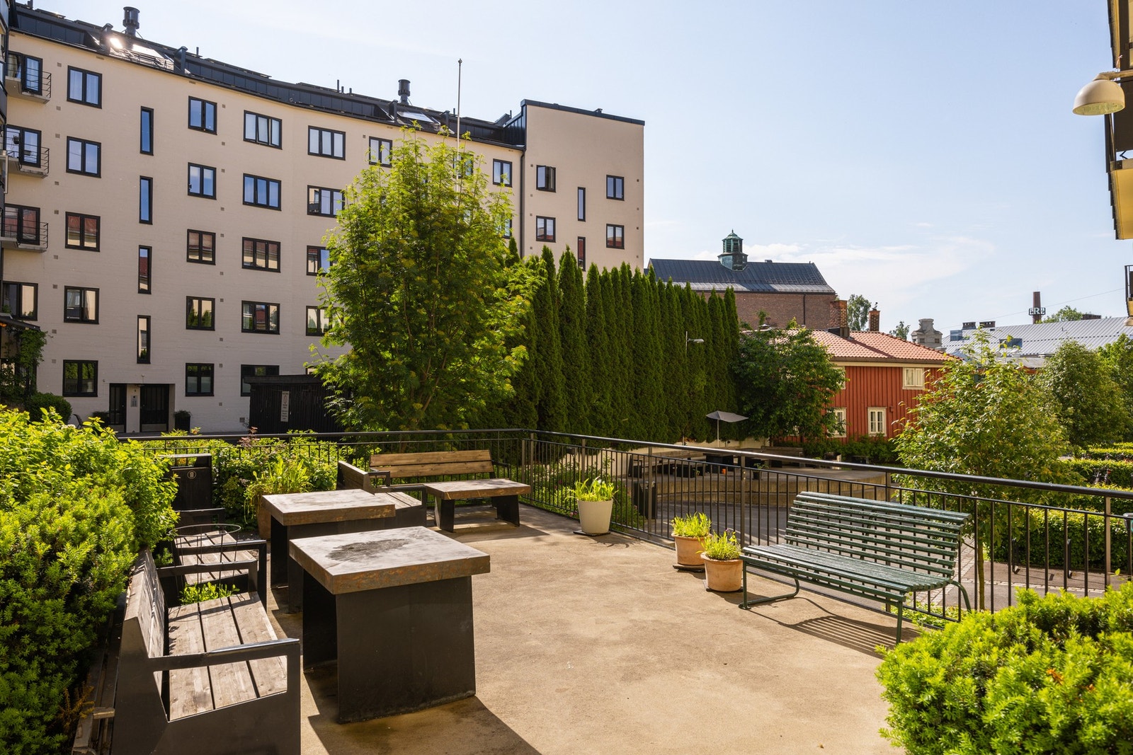 Borettslaget har også fasiliteter som felles sykkelbod, hobbyrom og fellesvaskeri. Galleribilde