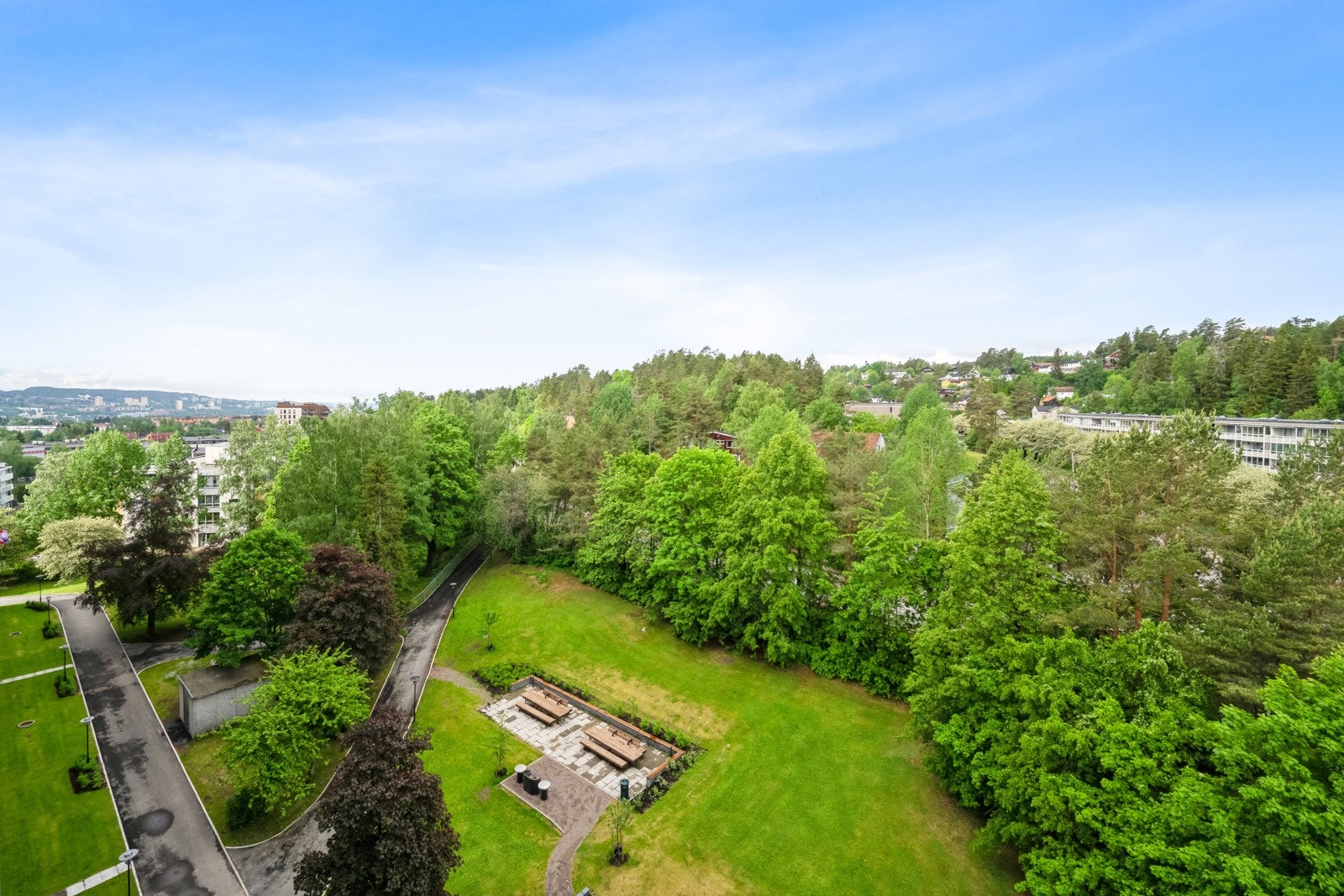 Utsikt fra balkong. Galleribilde