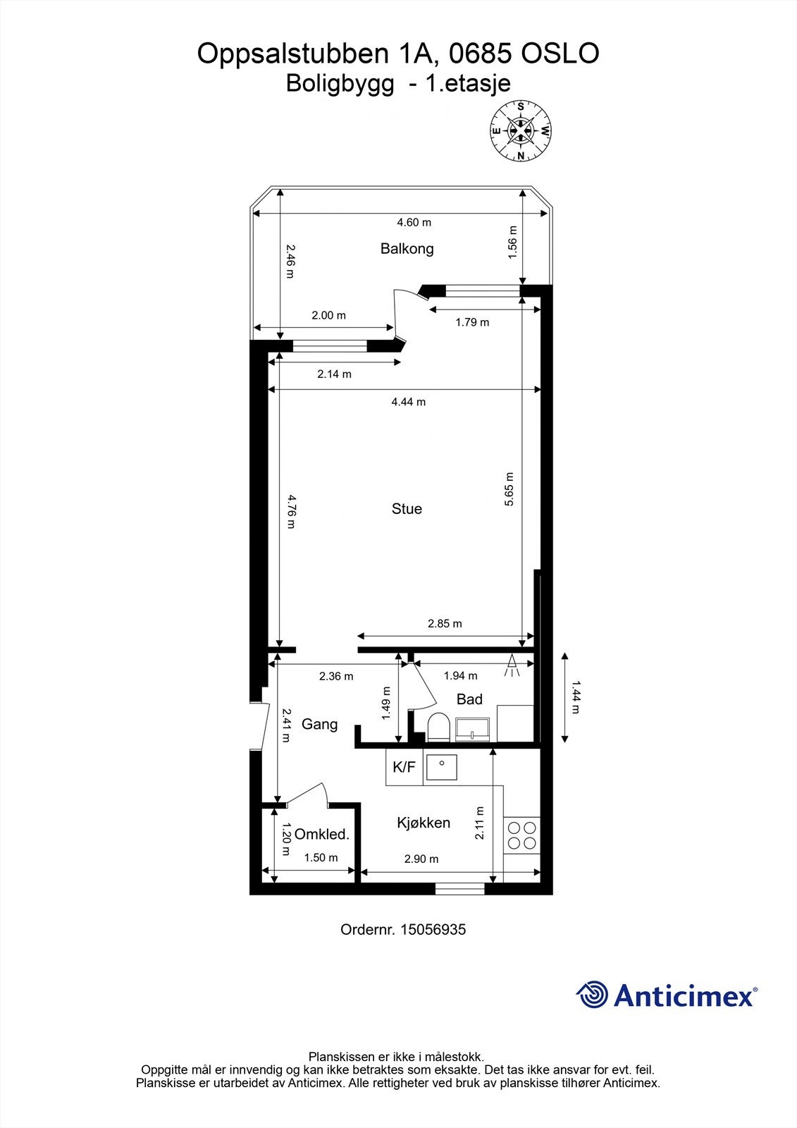 Plantegning Galleribilde