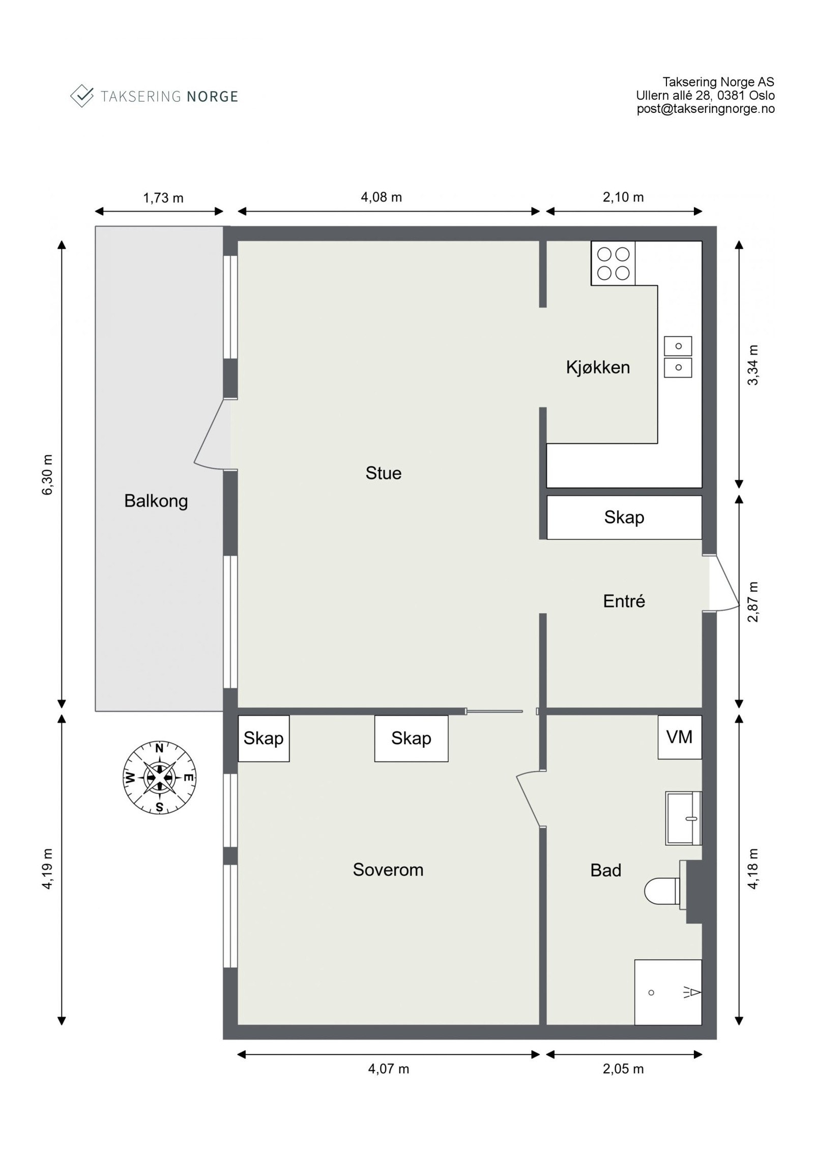 Plantegning - 5.etasje Galleribilde