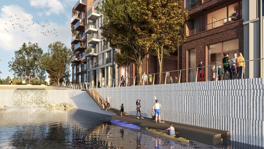 Nærhet til både fjorden og flotte Vannspeilet hvor sistnevnte ligger like ved leiligheten. Galleribilde