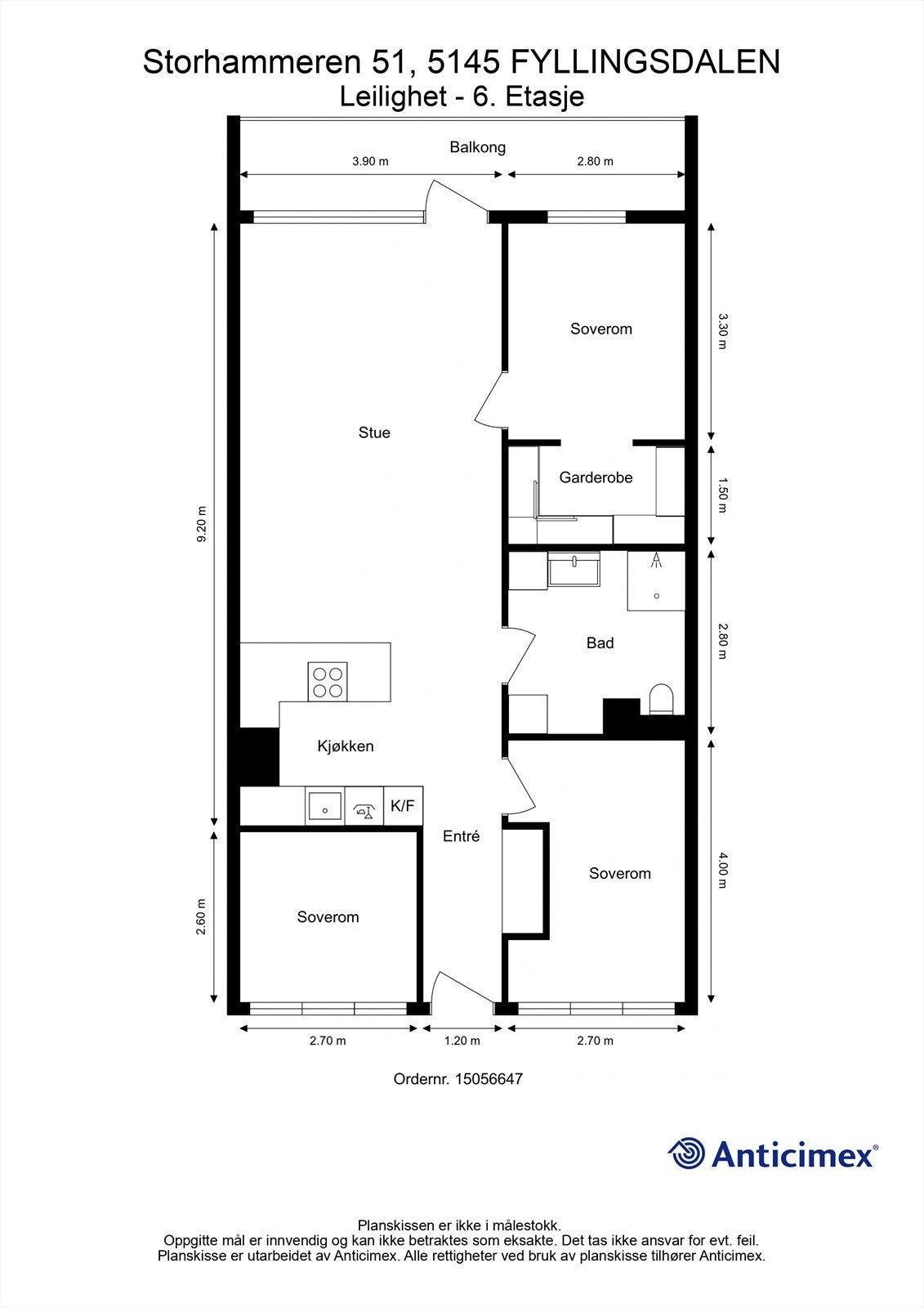 - Plantegning 6. etasje - Galleribilde