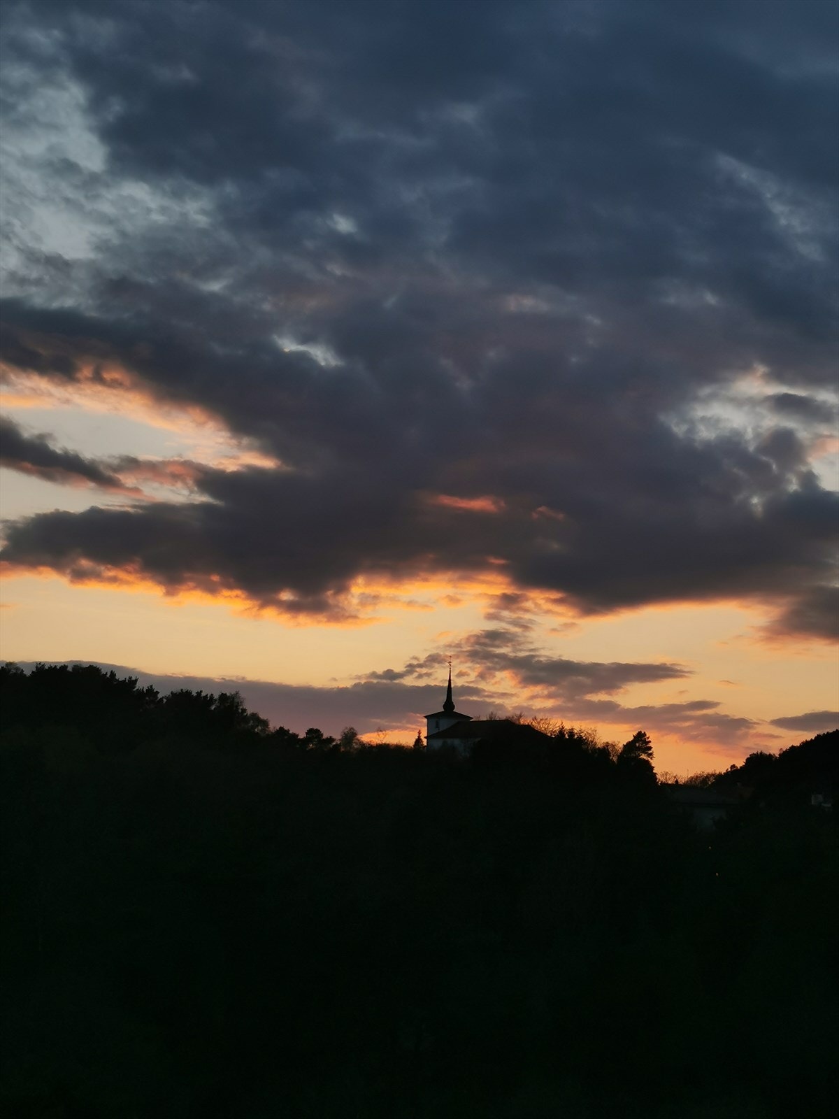 Solnedgang fra leiligheten Galleribilde