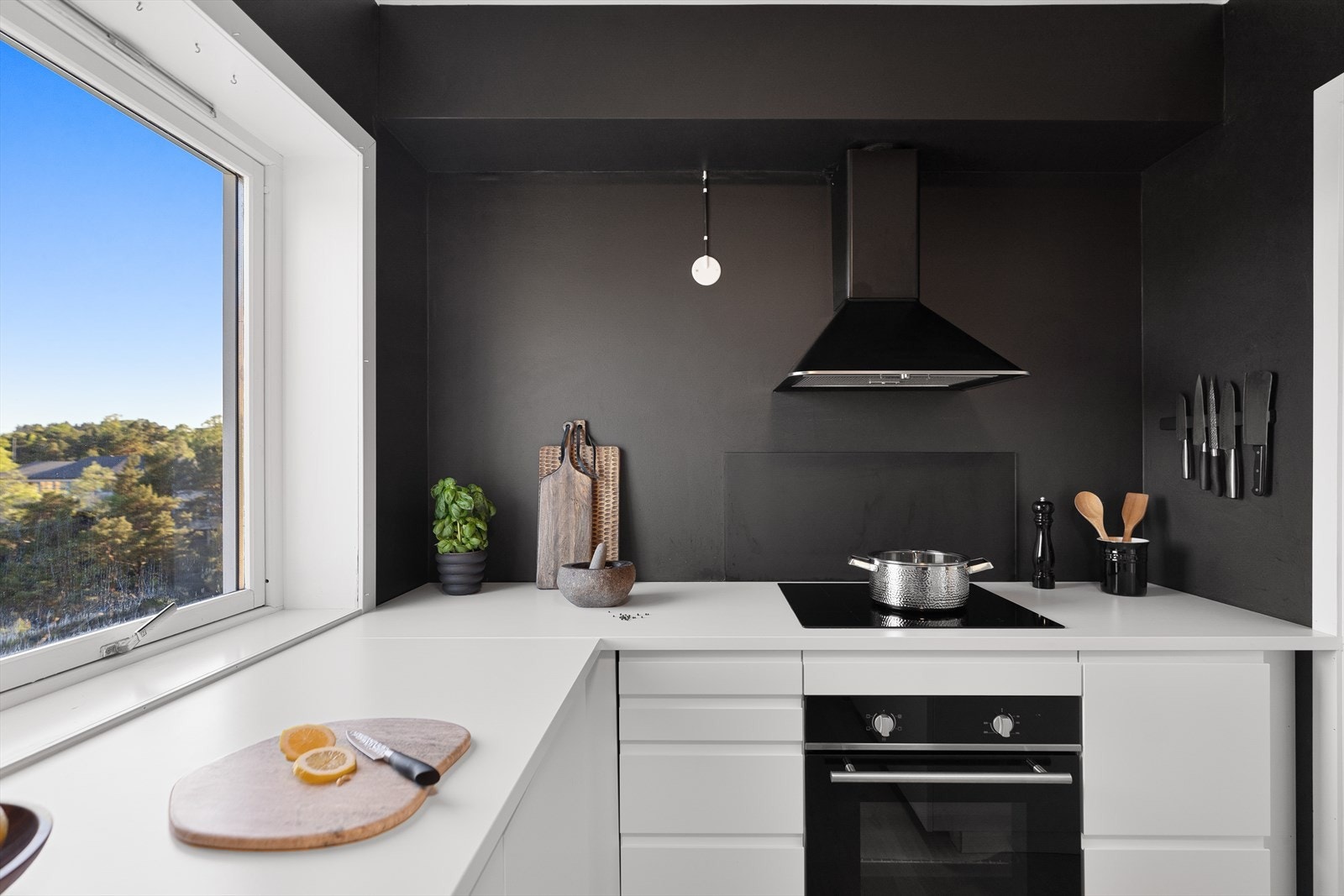 Her ligger alt til rette for matlagingen. Galleribilde