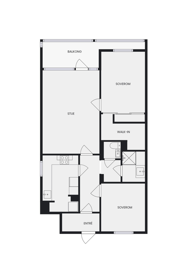 Plantegning - Loddefjordveien 14 Galleribilde