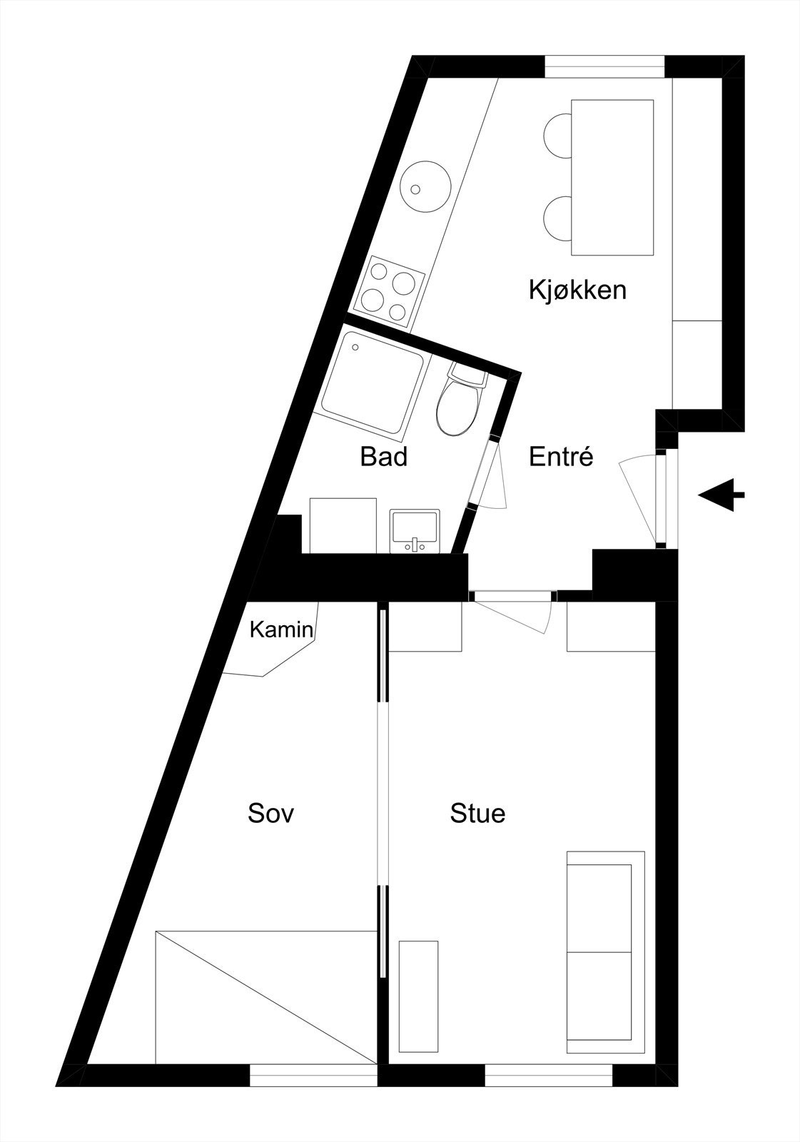 Alternativ plantegning 2 Galleribilde