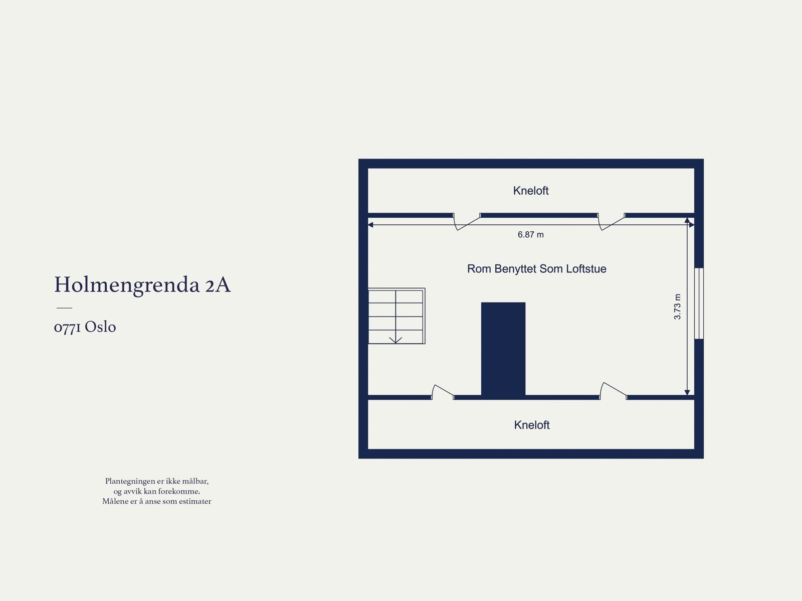 Plantegning loft Galleribilde