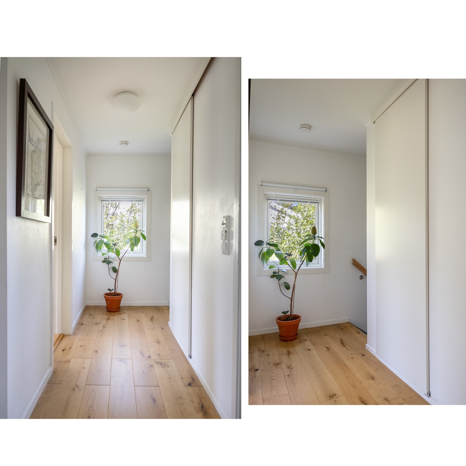 Gang i 2. Etasje med integrert skap og enstavsparkett fra 2016. Galleribilde