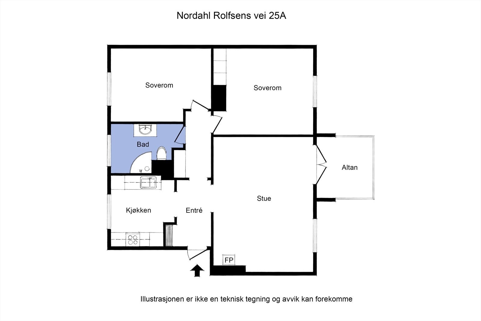 Plantegning Galleribilde