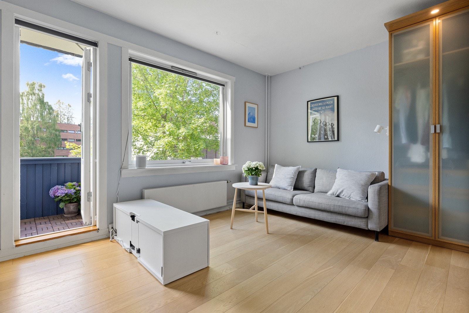 Her er både varmtvann og fyring inkludert i felleskostnadene. Galleribilde