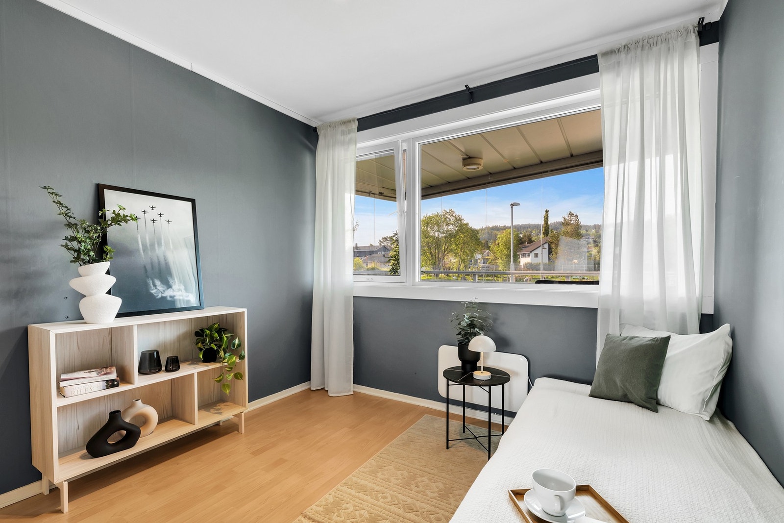 Også her har man god plass til dobbeltseng og garderobe. Galleribilde