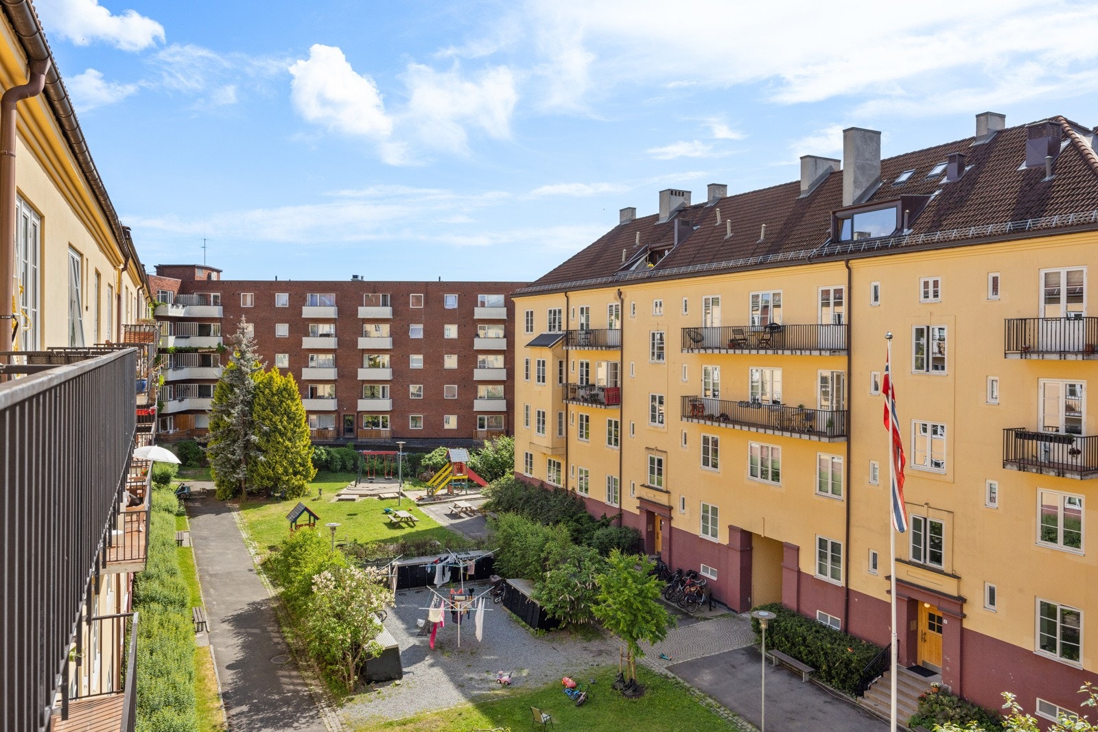 Vøyenløkka Borettslaget har mye fokus på fellesområdene. Galleribilde