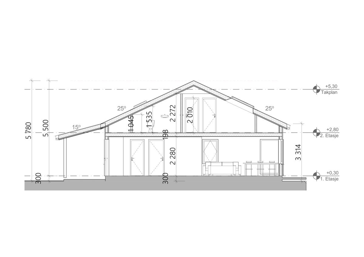 Snittegning Galleribilde