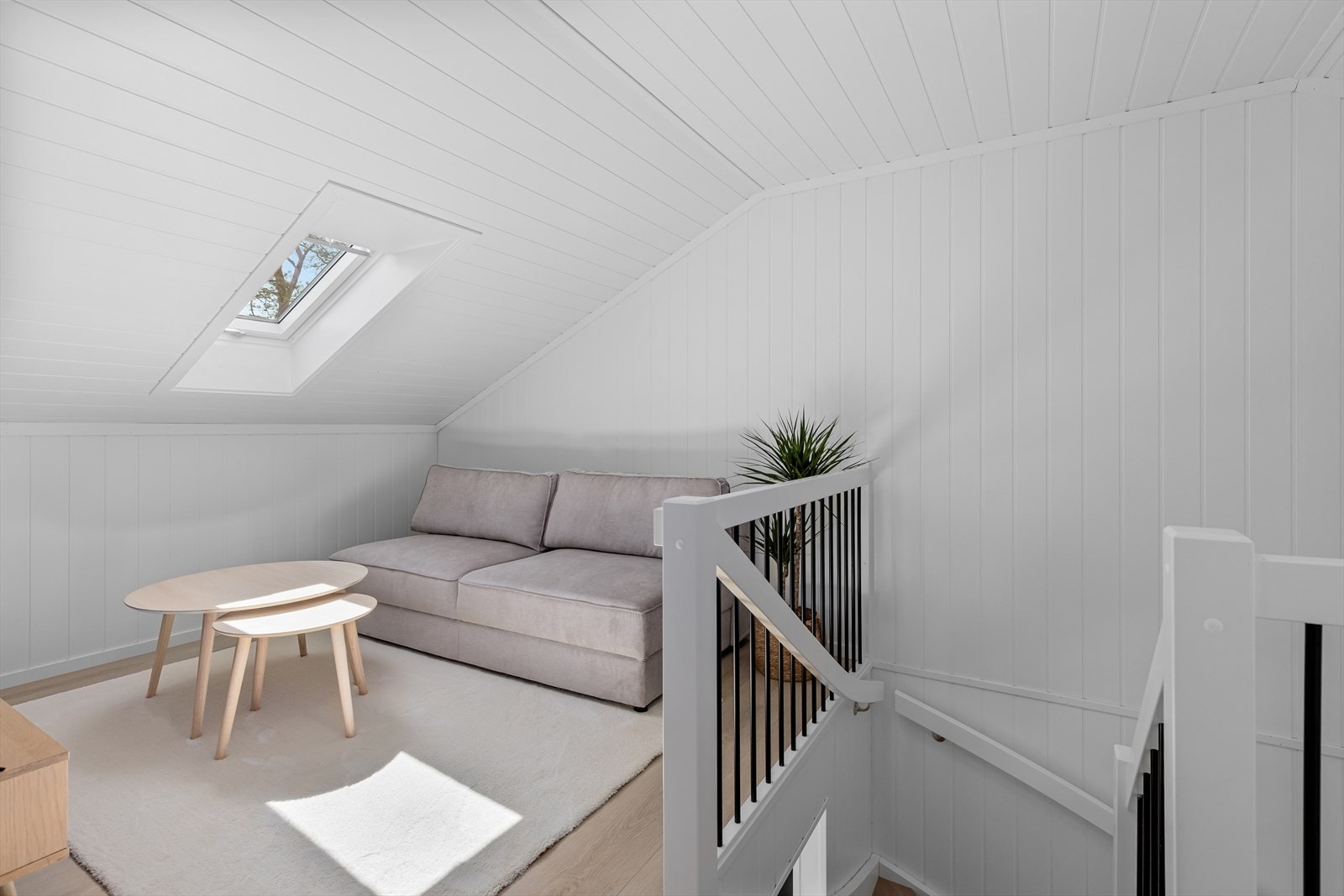 Loftstue kan fult mulig gjøres om til ekstra soverom Galleribilde