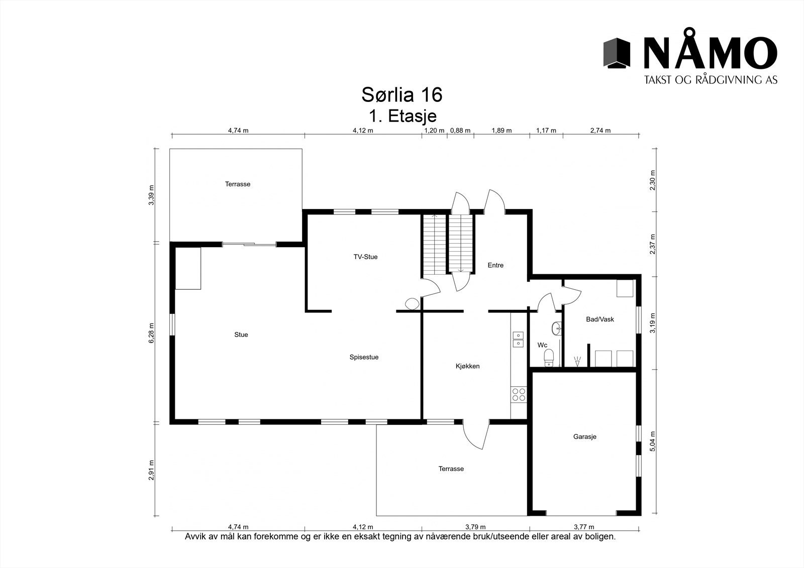 Plantegning 1. etasje. Galleribilde