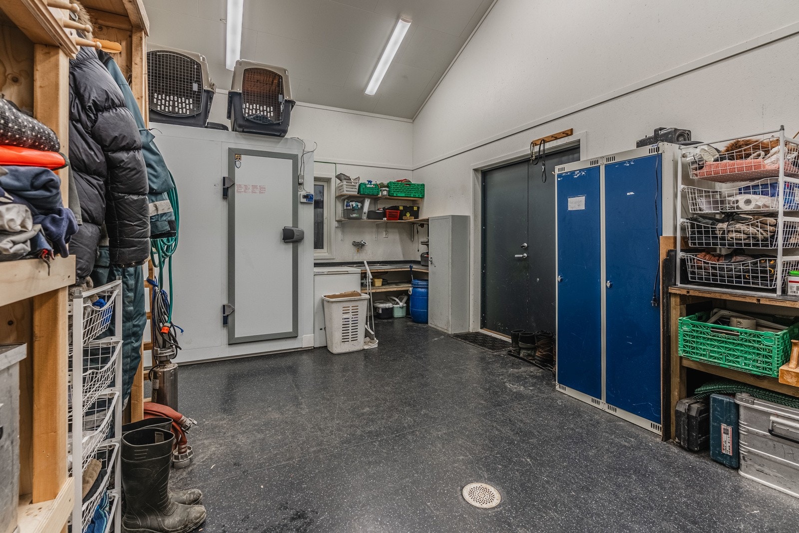 I verkstedet er er det effektiv fryserom for kaldlagring Galleribilde