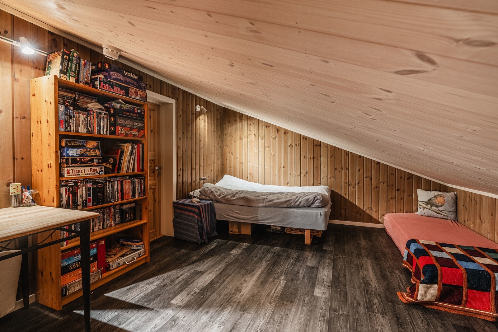 Stor rom med direkte adkomst ut til hems i verkstedet Galleribilde