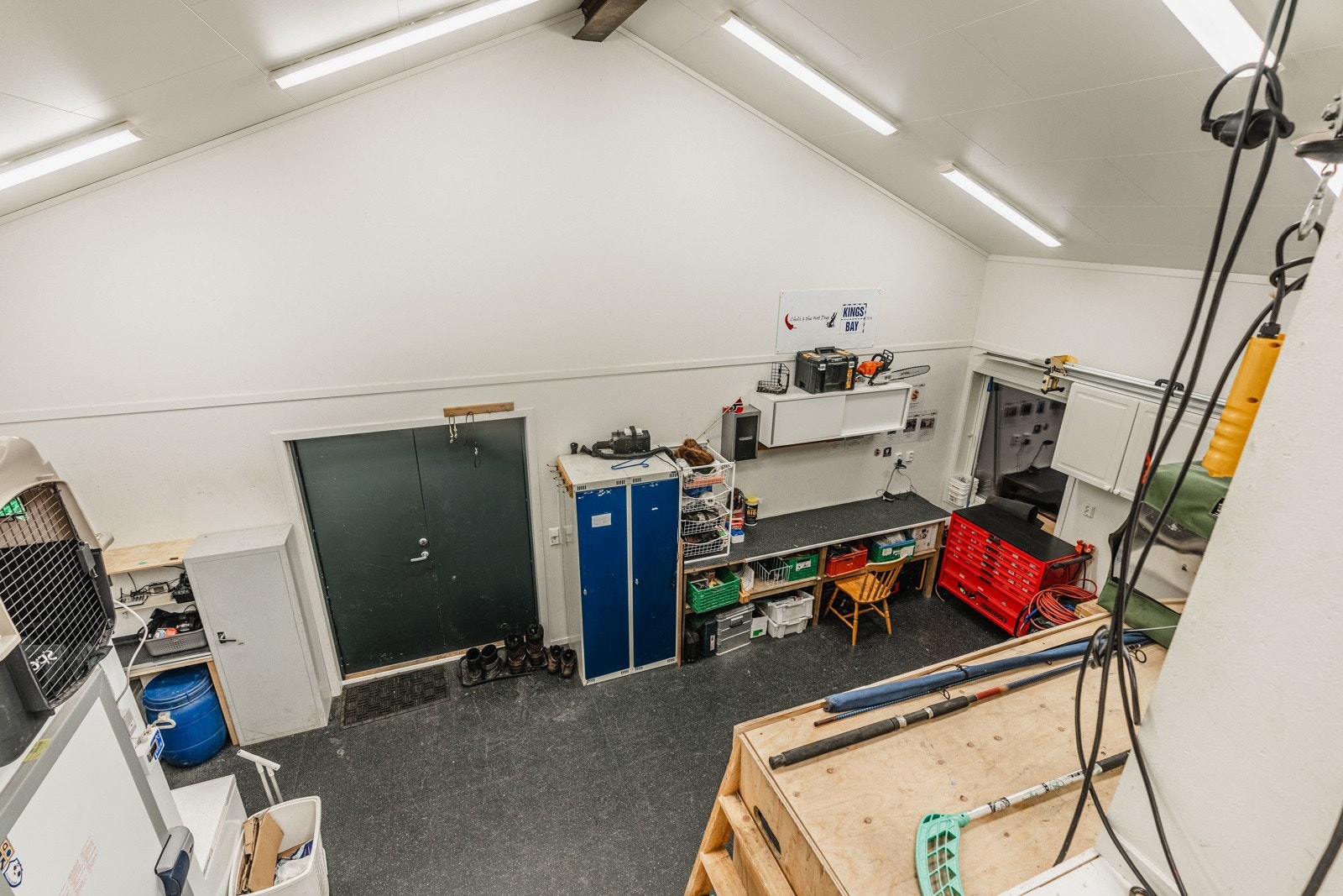 Denne delen av bygget er dedikert til verksted og arbeid Galleribilde