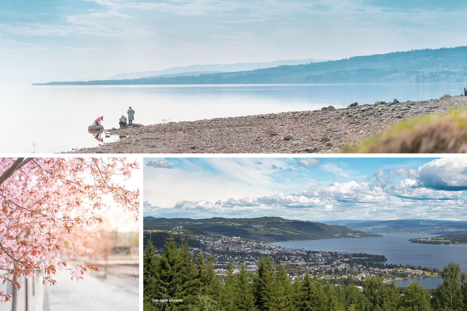 Bilder fra den flotte byen vår. Foto: Gjøvik kommune