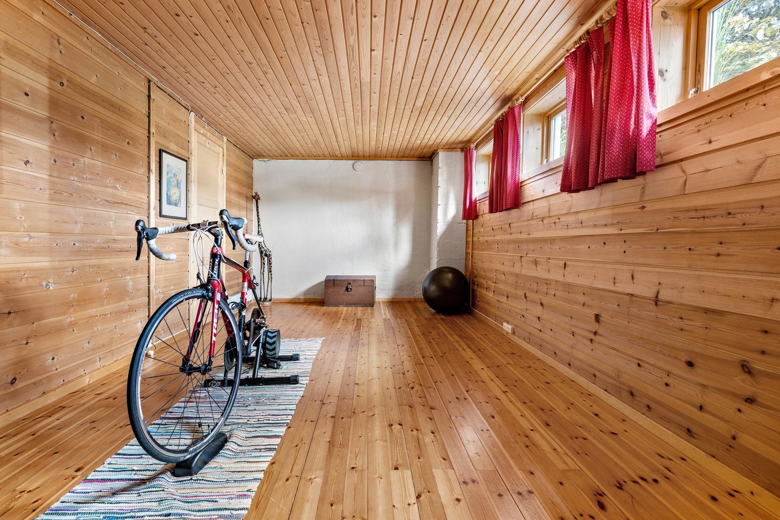 Kjellerstue/treningsrom på 19,5 kvm. Galleribilde