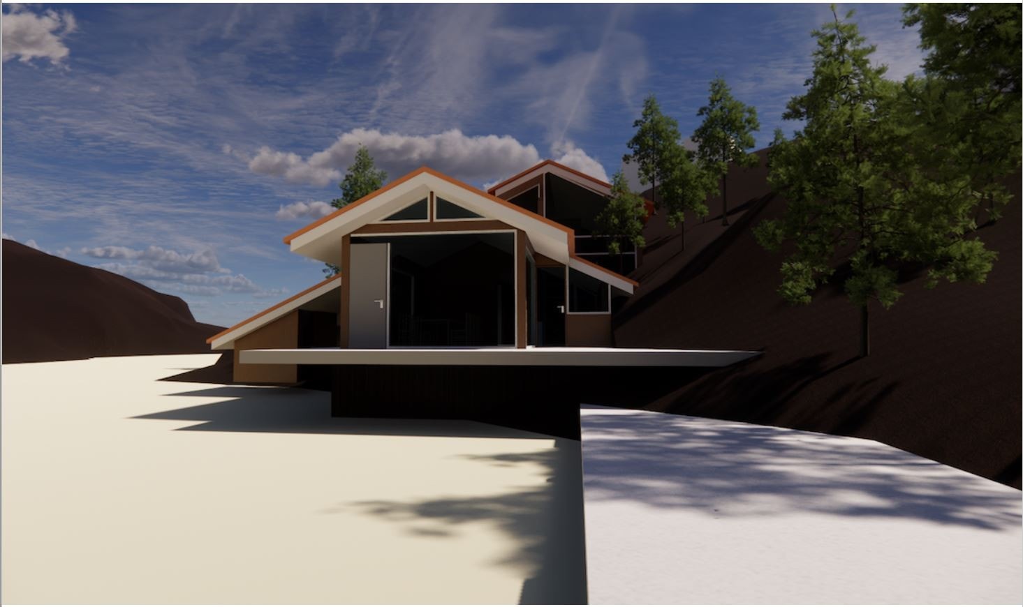 Illustrasjon av rammetillatelse for eventuell utvidelse. Avvik kan forekomme. Selges uten denne utvidelsen. Galleribilde