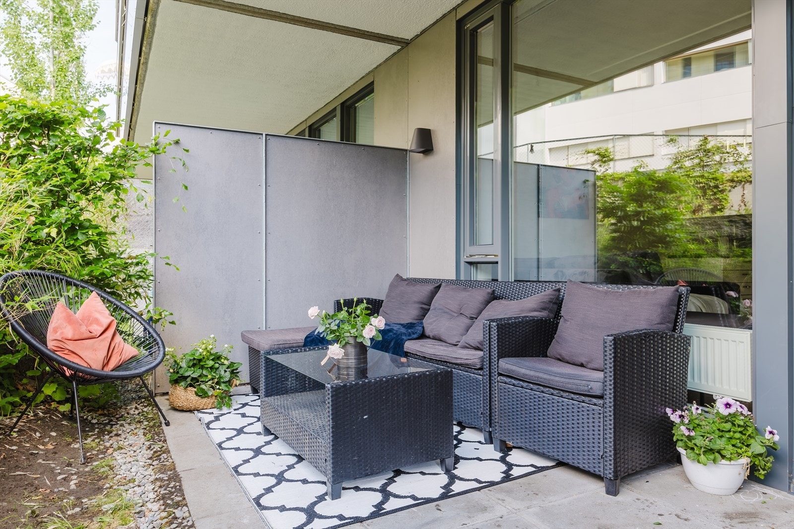 En hyggelig 4-roms med to store uteplasser og attraktiv beliggenhet i Kværnerbyen Galleribilde